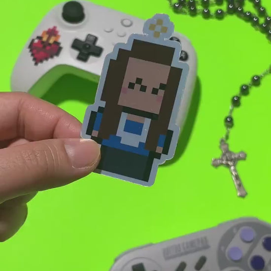 Holographic Servant of God Michelle Duppong Video Game Sticker
