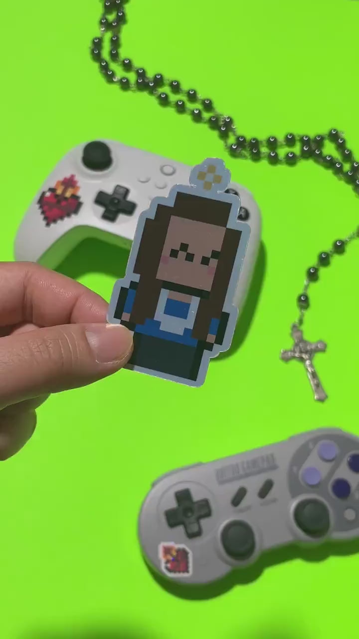 Holographic Servant of God Michelle Duppong Video Game Sticker