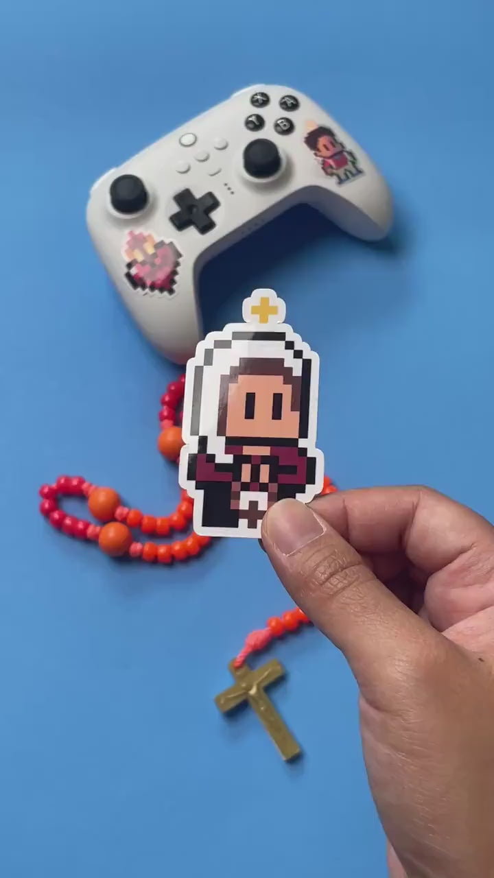 Saint Bernadette Video Game Sticker