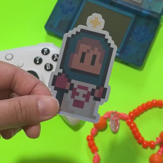 St. Veronica Holographic Video Game Sticker