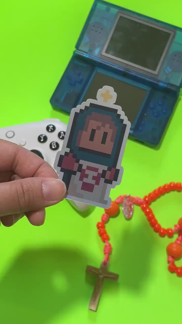 St. Veronica Holographic Video Game Sticker