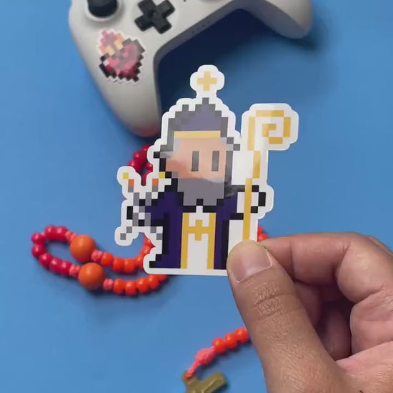 Saint Blaise Video Game Sticker