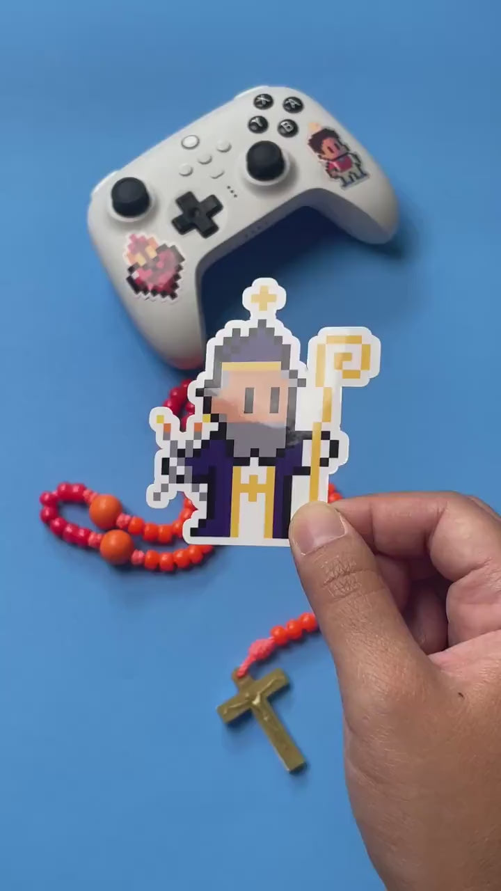 Saint Blaise Video Game Sticker