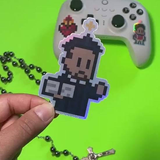 St. Ignatius of Loyola Holographic Video Game Sticker
