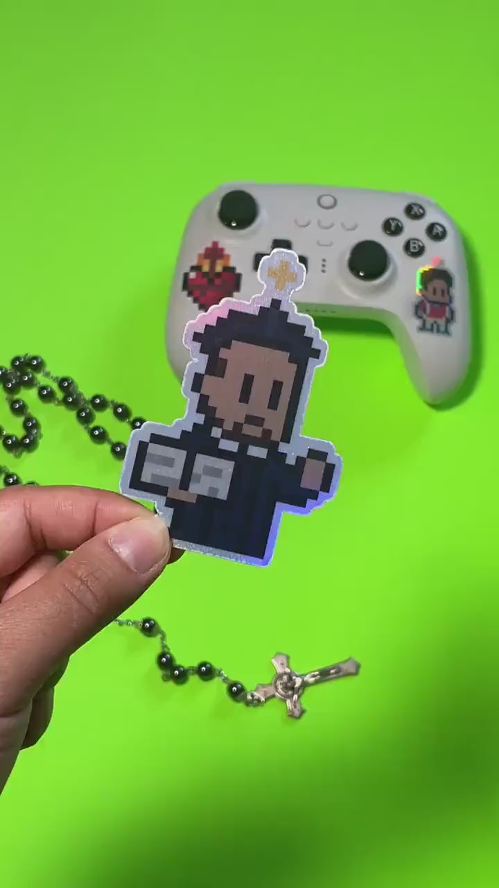 St. Ignatius of Loyola Holographic Video Game Sticker