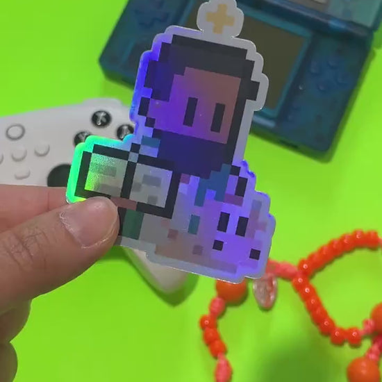 St. Luke Holographic Video Game Sticker