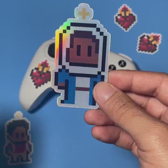 Holographic Mary, Mother of God Video Game Sticker
