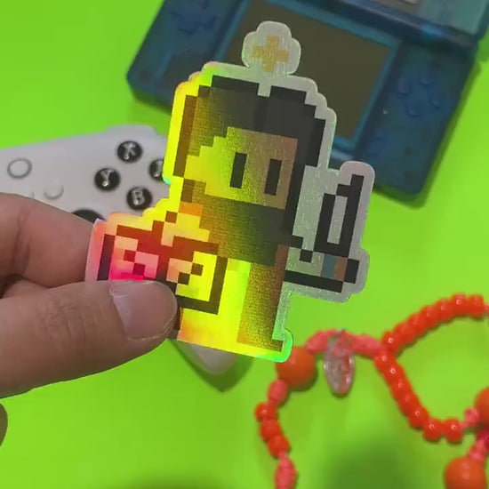 St. Matthew Holographic Video Game Sticker