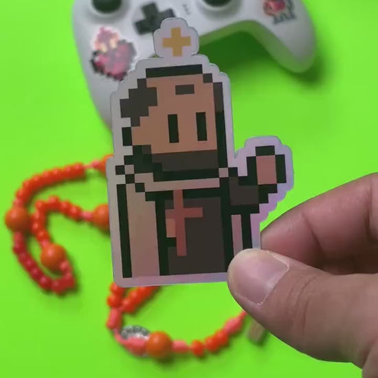 Holographic Saint John of the Cross Video Game Sticker