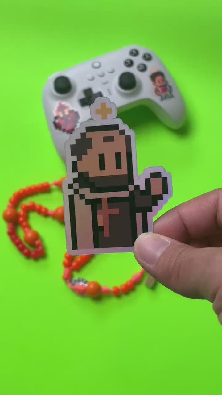 Holographic Saint John of the Cross Video Game Sticker