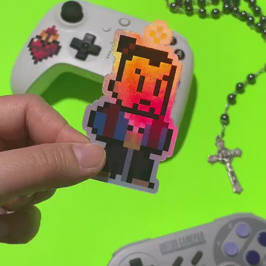 Holographic Blessed Justus Takayama Ukon Video Game Sticker