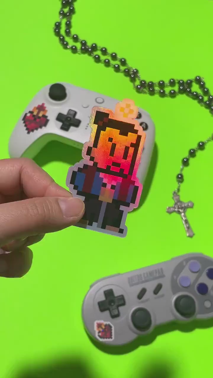 Holographic Blessed Justus Takayama Ukon Video Game Sticker